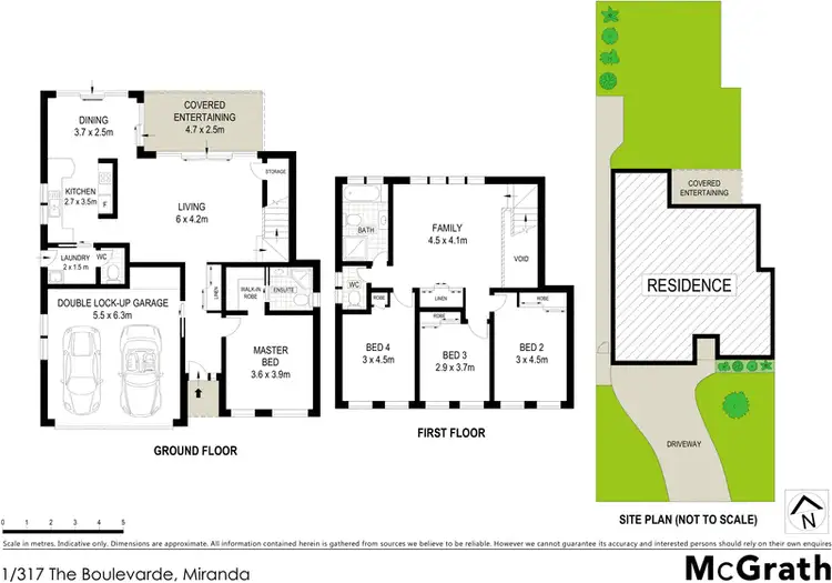 Floorplan of Homely house listing, 1/317 The Boulevarde, Miranda NSW 2228
