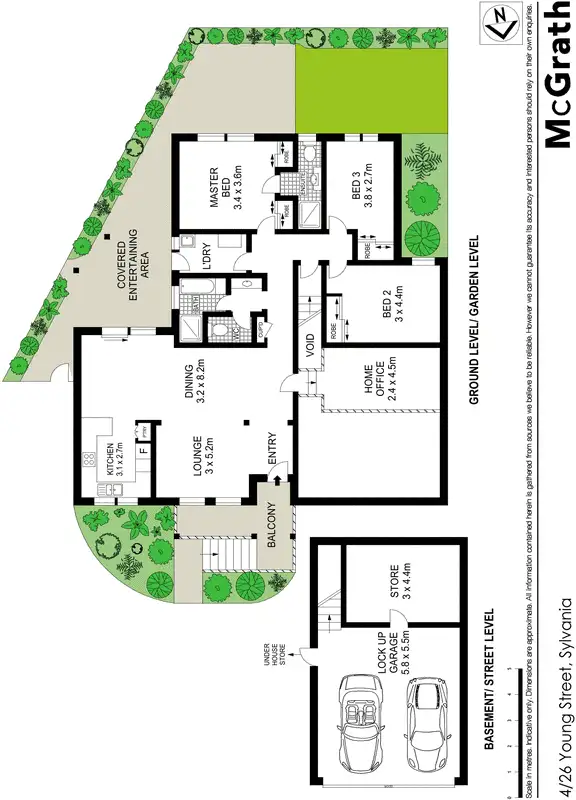 Floorplan of Homely townhouse listing, 4/26 Young Street, Sylvania NSW 2224
