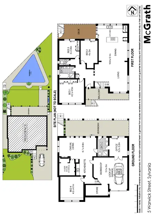 Floorplan of Homely house listing, 5 Warwick Street, Sylvania NSW 2224
