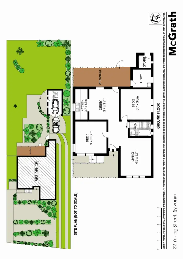 Floorplan of Homely house listing, 22 Young Street, Sylvania NSW 2224