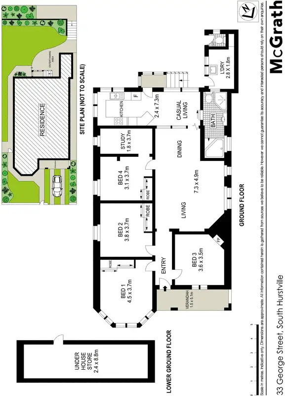 Floorplan of Homely house listing, 33 George Street, South Hurstville NSW 2221
