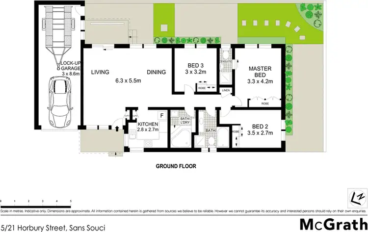 Floorplan of Homely villa listing, 5/21 Horbury Street, Sans Souci NSW 2219