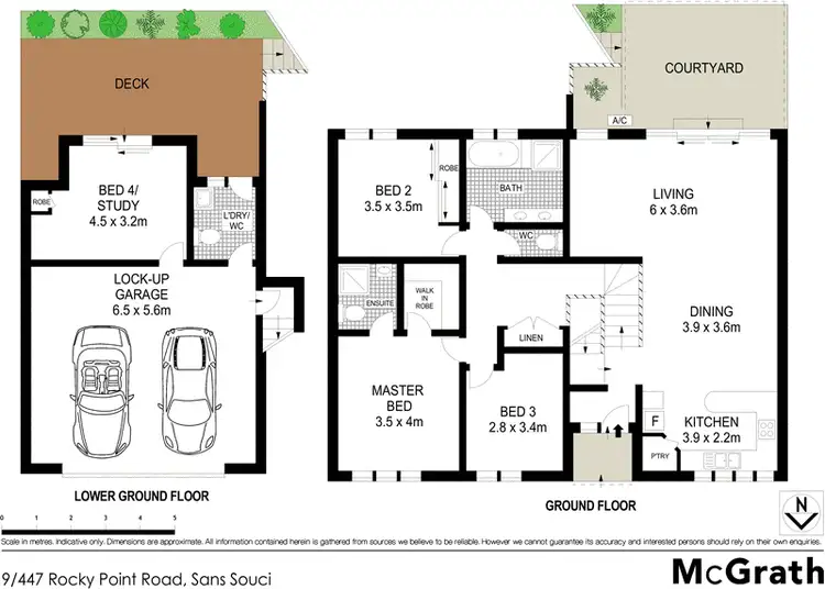 Floorplan of Homely townhouse listing, 9/447 Rocky Point Road, Sans Souci NSW 2219