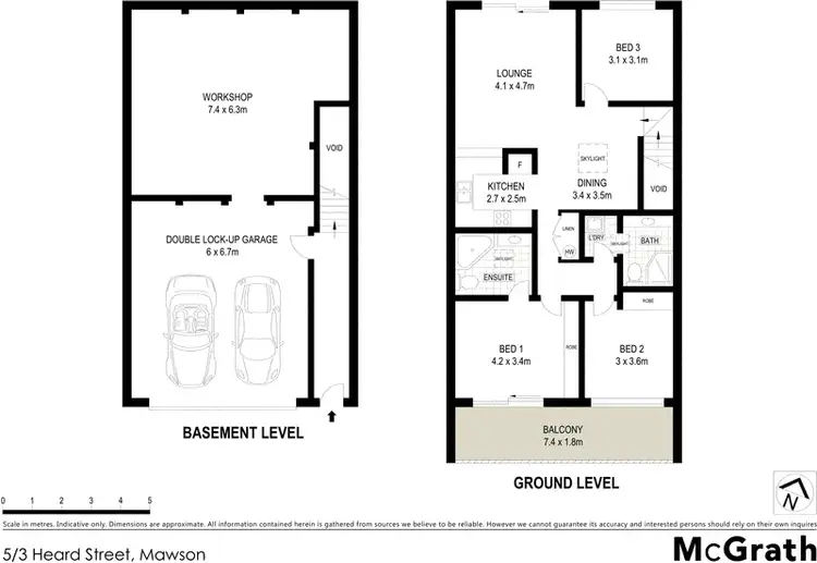 Floorplan of Homely townhouse listing, 5/3 Heard Street, Mawson ACT 2607
