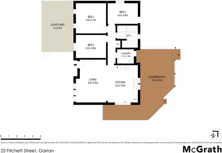 Floorplan of Homely house listing, 23 Fitchett Street, Garran ACT 2605