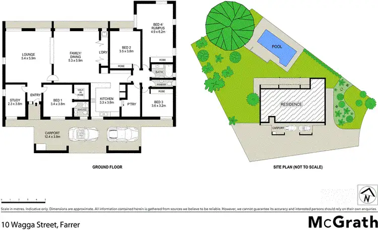 Floorplan of Homely house listing, 10 Wagga Street, Farrer ACT 2607