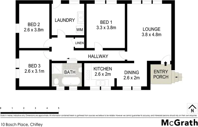 Floorplan of Homely house listing, 10 Bosch Place, Chifley ACT 2606