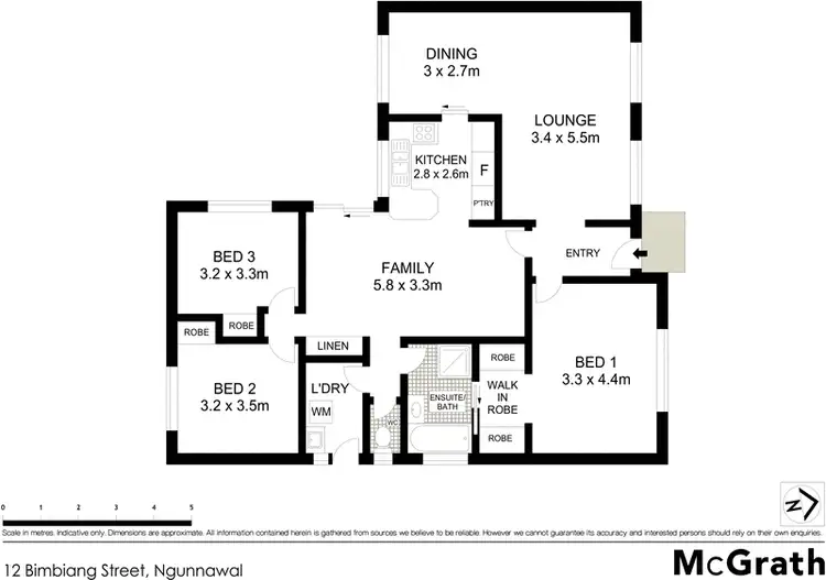Floorplan of Homely house listing, 12 Bimbiang Crescent, Ngunnawal ACT 2913