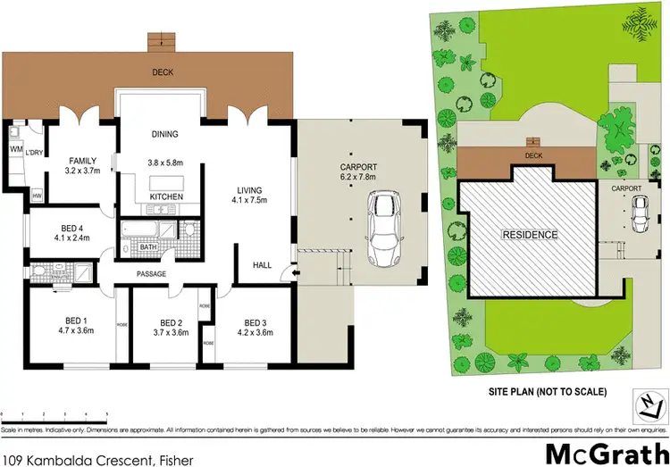 Floorplan of Homely house listing, 109 Kambalda Crescent, Fisher ACT 2611