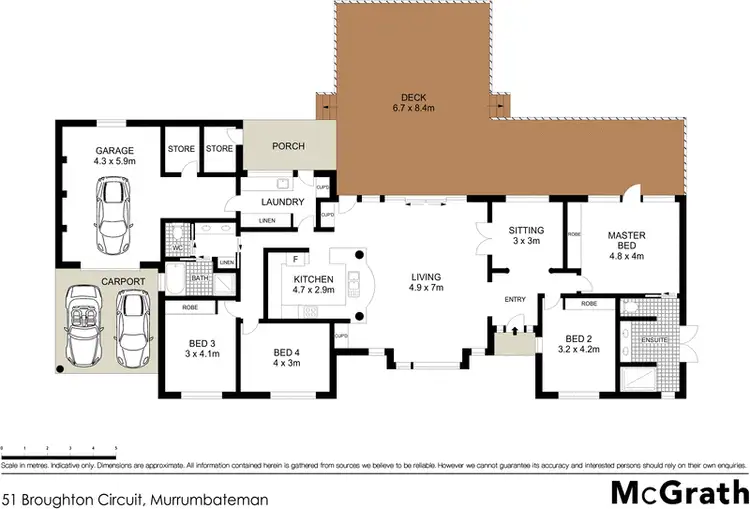 Floorplan of Homely rural property listing, 51 Broughton Circuit, Murrumbateman NSW 2582