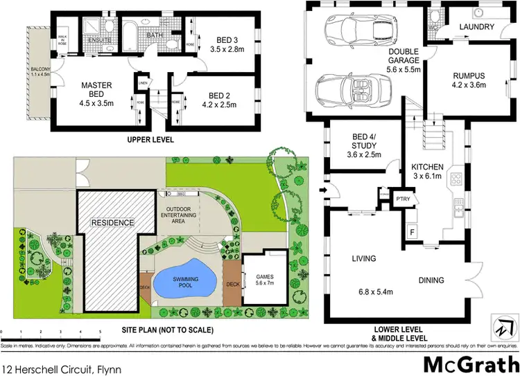 Floorplan of Homely house listing, 12 Herschell Circuit, Flynn ACT 2615