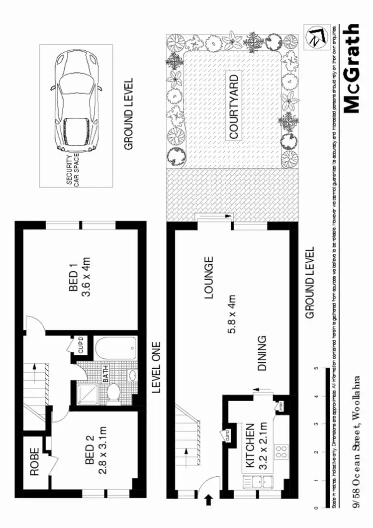 Floorplan of Homely apartment listing, 9/58 Ocean Street, Woollahra NSW 2025