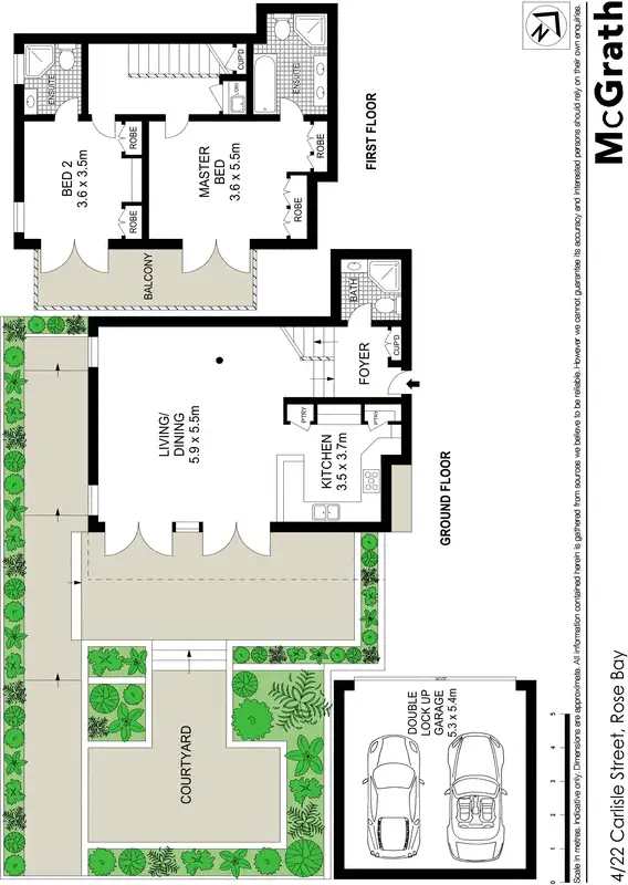 Floorplan of Homely apartment listing, 4/22 Carlisle Street, Rose Bay NSW 2029