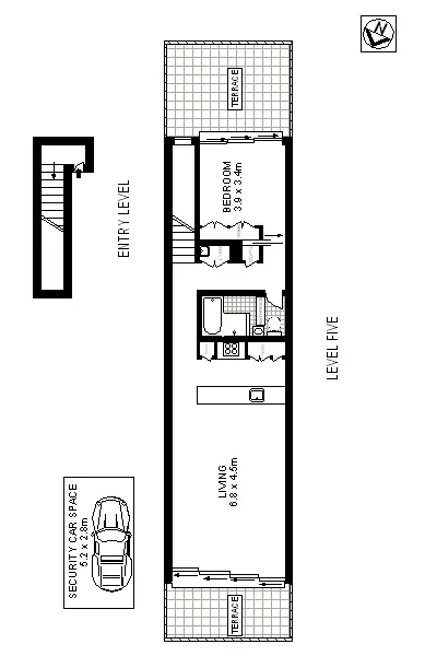 Floorplan of Homely apartment listing, 500/21 Boundary Street, Darlinghurst NSW 2010