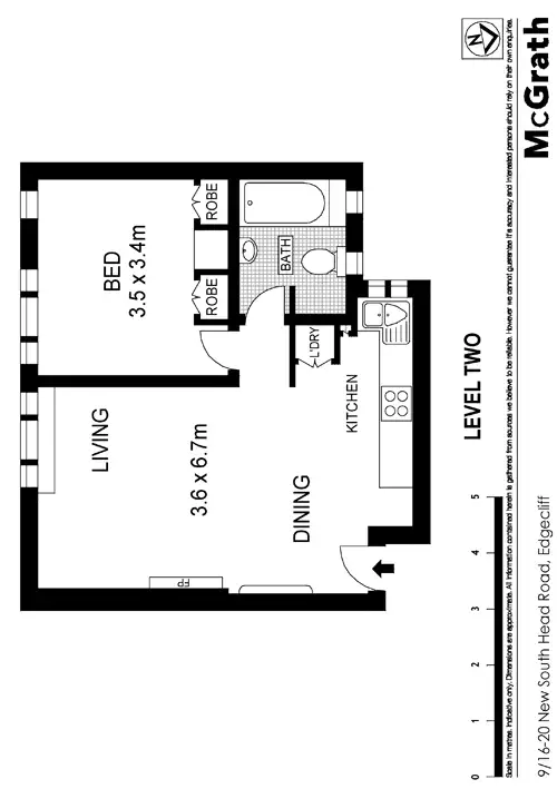 Floorplan of Homely apartment listing, 9/16 New South Head Road, Darling Point NSW 2027