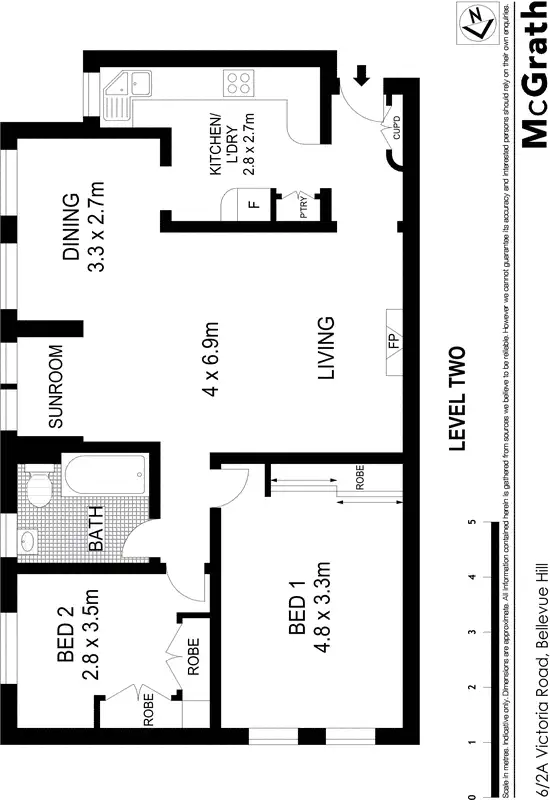 Floorplan of Homely apartment listing, 6/2A Victoria Road, Bellevue Hill NSW 2023