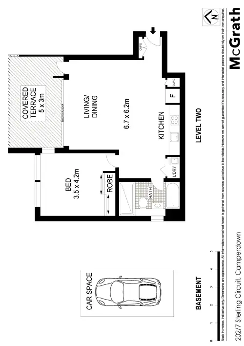 Floorplan of Homely apartment listing, 202/7 Sterling Circuit, Camperdown NSW 2050