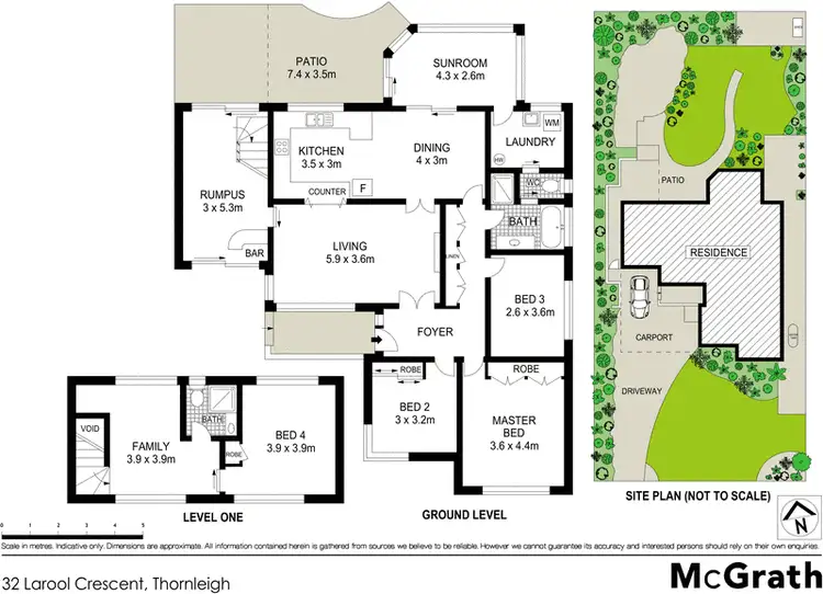 Floorplan of Homely house listing, 32 Larool Crescent, Thornleigh NSW 2120