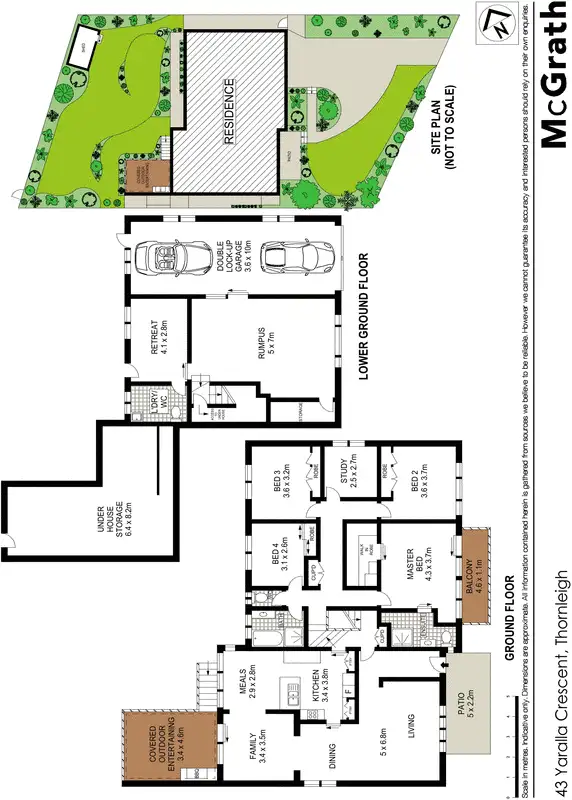 Floorplan of Homely house listing, 43 Yaralla Crescent, Thornleigh NSW 2120