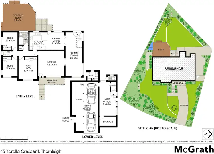 Floorplan of Homely house listing, 45 Yaralla Crescent, Thornleigh NSW 2120