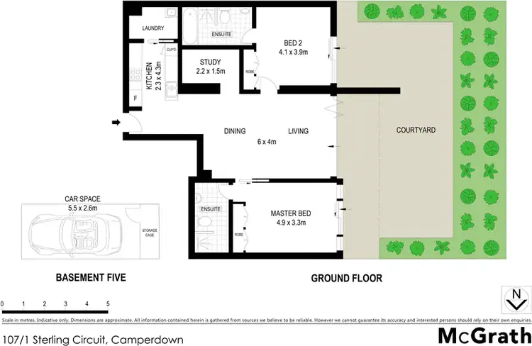 Floorplan of Homely apartment listing, 107/1 Sterling Circuit, Camperdown NSW 2050