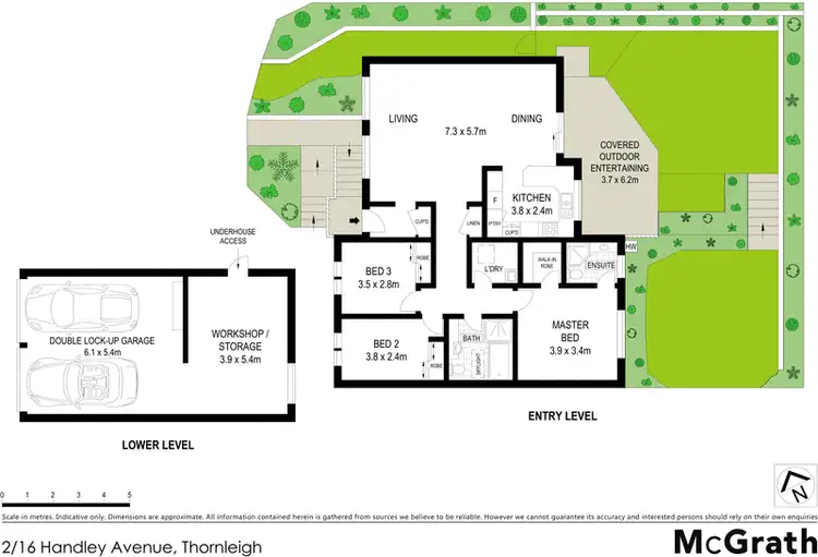 Floorplan of Homely villa listing, 2/16 Handley Avenue, Thornleigh NSW 2120