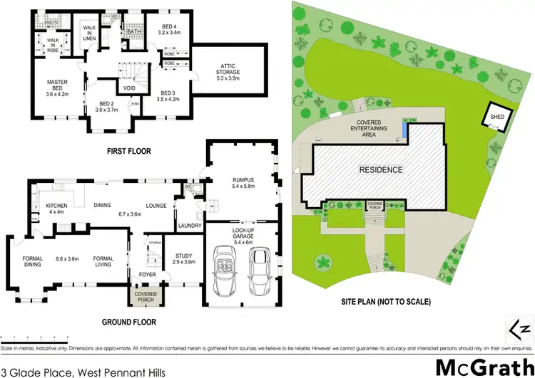 Floorplan of Homely house listing, 3 Glade Place, West Pennant Hills NSW 2125