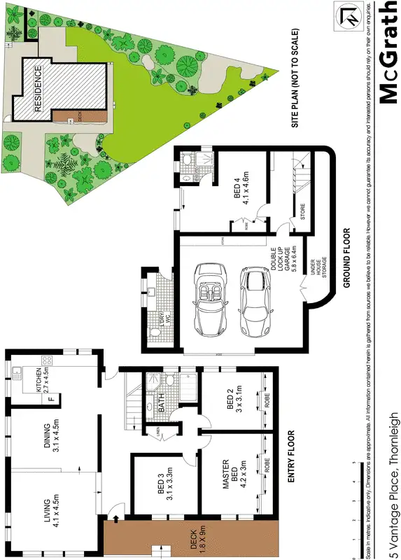 Floorplan of Homely house listing, 5 Vantage Place, Thornleigh NSW 2120