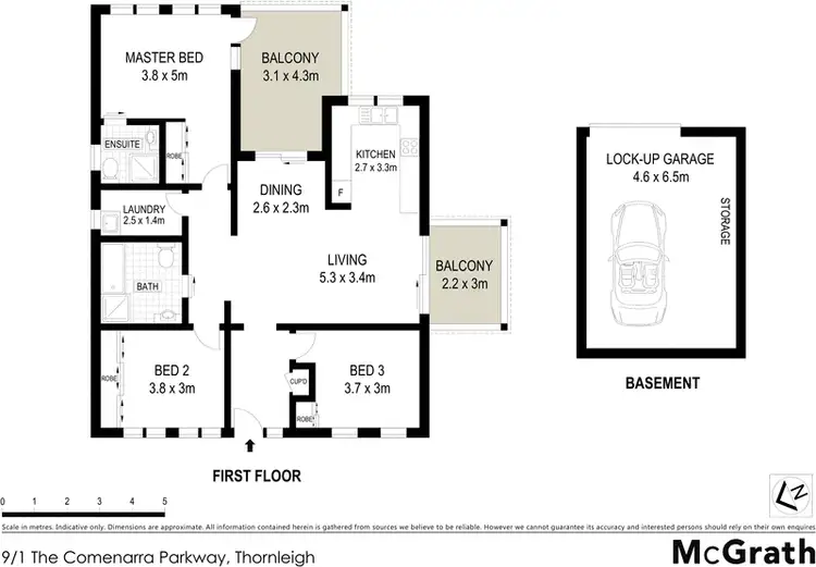 Floorplan of Homely apartment listing, 9/1 The Comenarra Parkway, Thornleigh NSW 2120