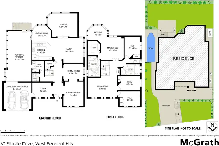 Floorplan of Homely house listing, 67 Ellerslie Drive, West Pennant Hills NSW 2125