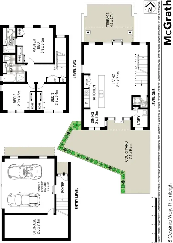Floorplan of Homely townhouse listing, 8 Cassinia Way, Thornleigh NSW 2120