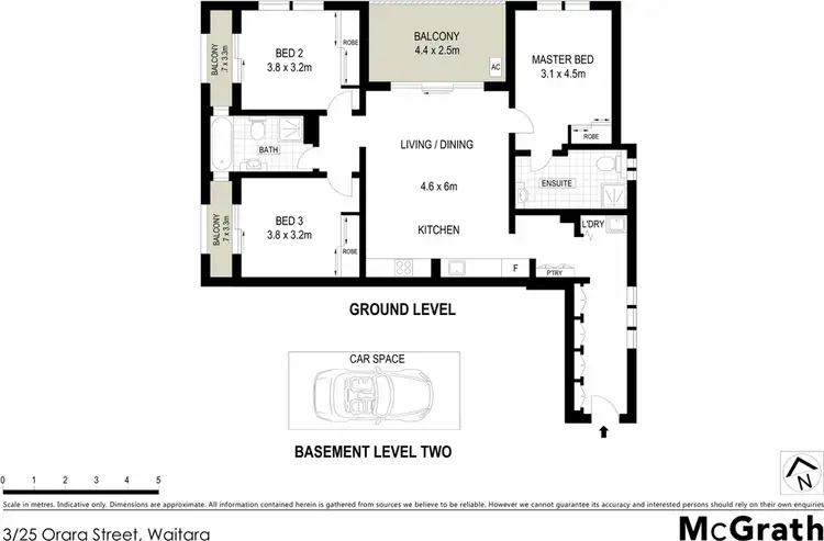 Floorplan of Homely apartment listing, G03/25 Orara Street, Waitara NSW 2077
