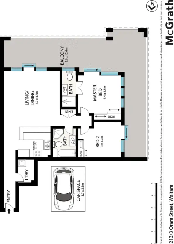Floorplan of Homely apartment listing, 213/3 Orara Street, Waitara NSW 2077