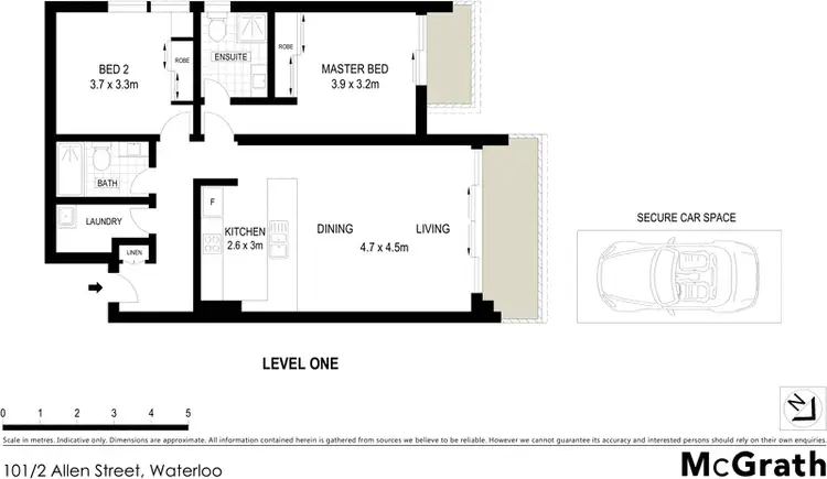 Floorplan of Homely apartment listing, 101/2 Allen Street, Waterloo NSW 2017