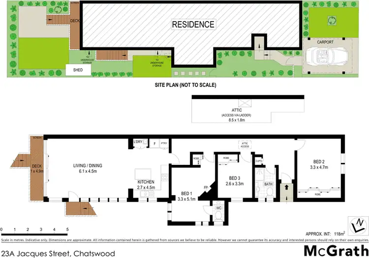 Floorplan of Homely house listing, 23A Jacques Street, Chatswood NSW 2067