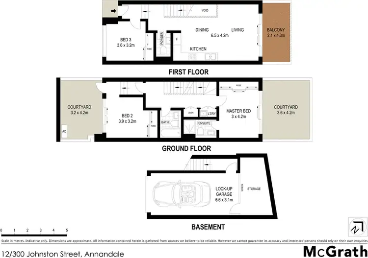 Floorplan of Homely townhouse listing, 12/300 Johnston Street, Annandale NSW 2038