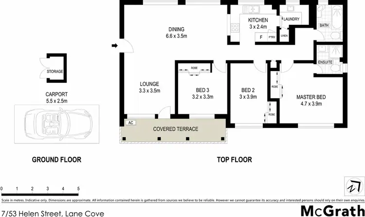 Floorplan of Homely apartment listing, 7/53 Helen Street, Lane Cove NSW 2066