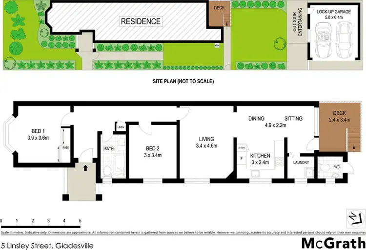 Floorplan of Homely house listing, 5 Linsley Street, Gladesville NSW 2111