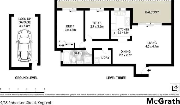 Floorplan of Homely apartment listing, 9/35 Robertson Street, Kogarah NSW 2217