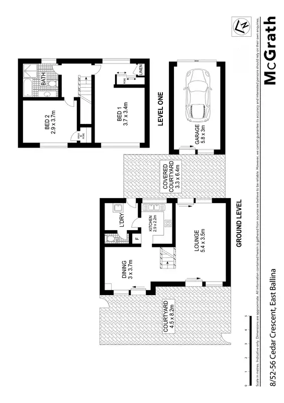 Floorplan of Homely townhouse listing, 8/52 Cedar Crescent, East Ballina NSW 2478