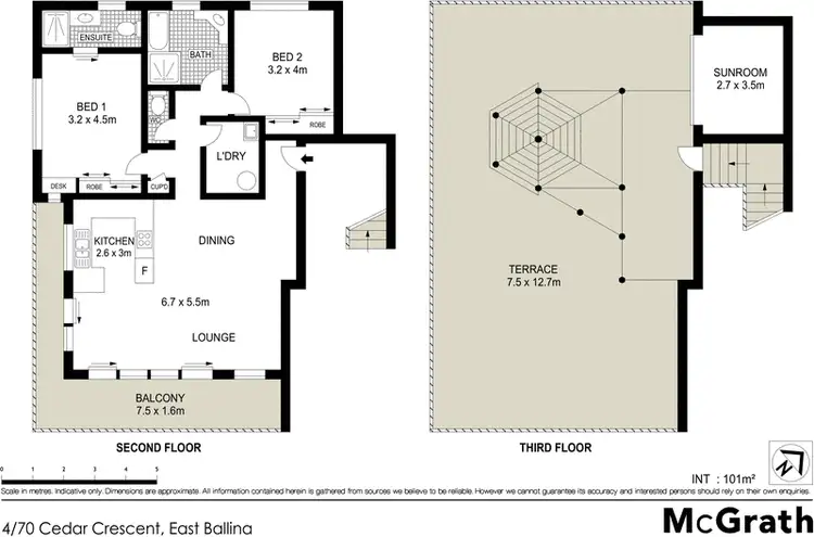 Floorplan of Homely apartment listing, 4/70 Cedar Crescent, East Ballina NSW 2478