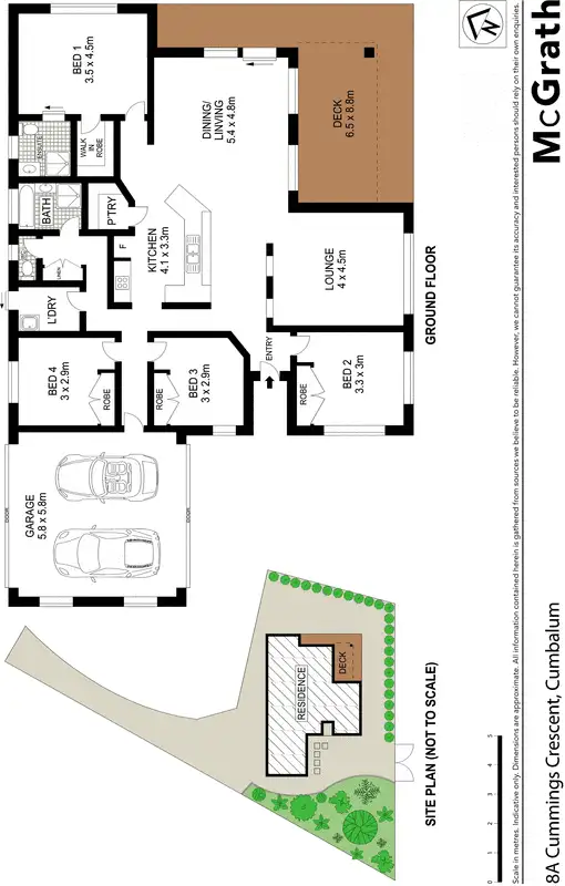 Floorplan of Homely house listing, 8A Cummings Crescent, Cumbalum NSW 2478