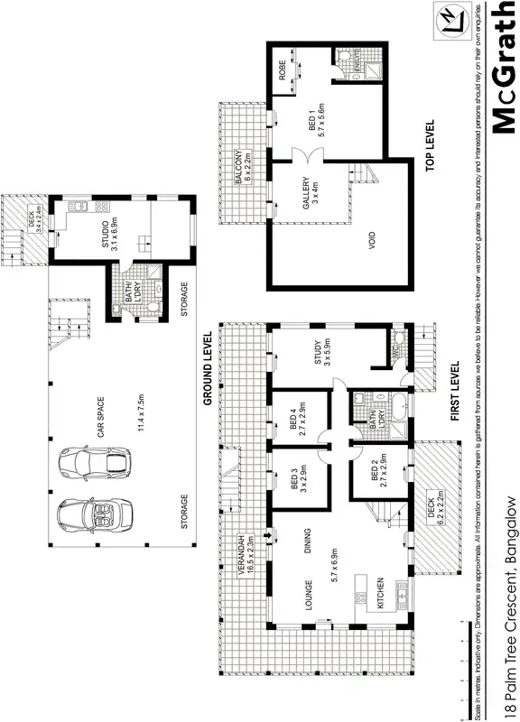 Floorplan of Homely house listing, 18 Palm Tree Crescent, Bangalow NSW 2479