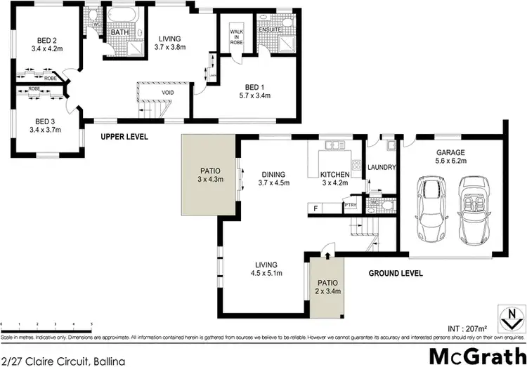 Floorplan of Homely townhouse listing, 2/27 Claire Circuit, Ballina NSW 2478