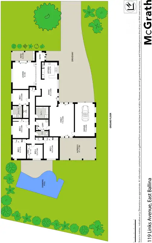 Floorplan of Homely house listing, 119 Links Avenue, East Ballina NSW 2478