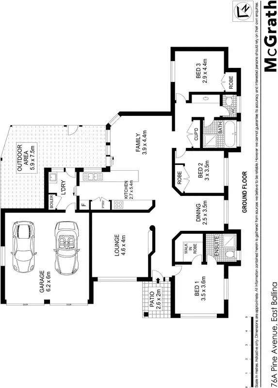 Floorplan of Homely house listing, 76A Pine Avenue, East Ballina NSW 2478