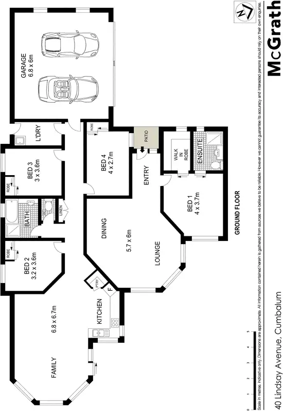 Floorplan of Homely house listing, 40 Lindsay Avenue, Cumbalum NSW 2478