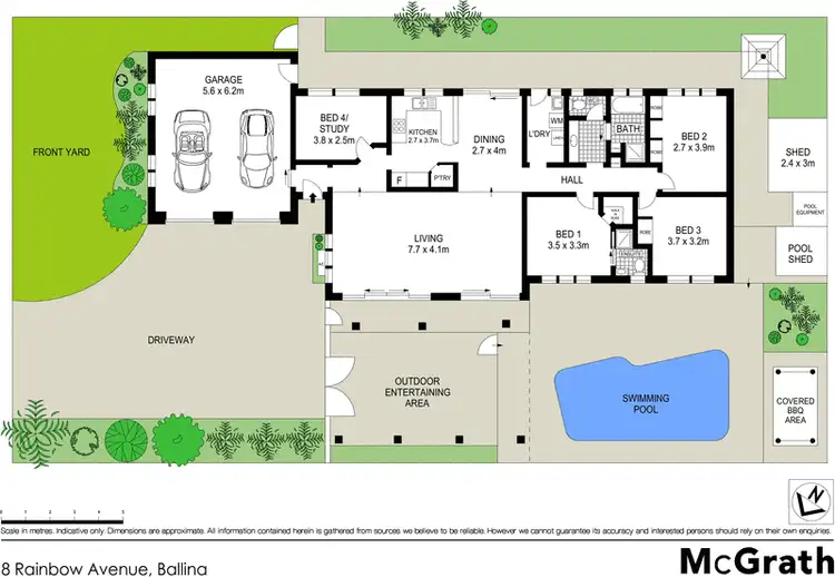 Floorplan of Homely house listing, 8 Rainbow Avenue, Ballina NSW 2478