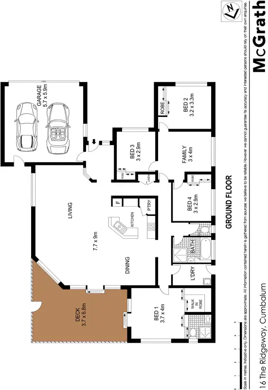 Floorplan of Homely house listing, 16 The ridgeway, Cumbalum NSW 2478