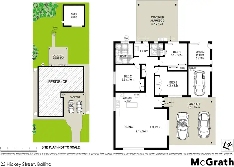 Floorplan of Homely house listing, 23 Hickey Street, Ballina NSW 2478